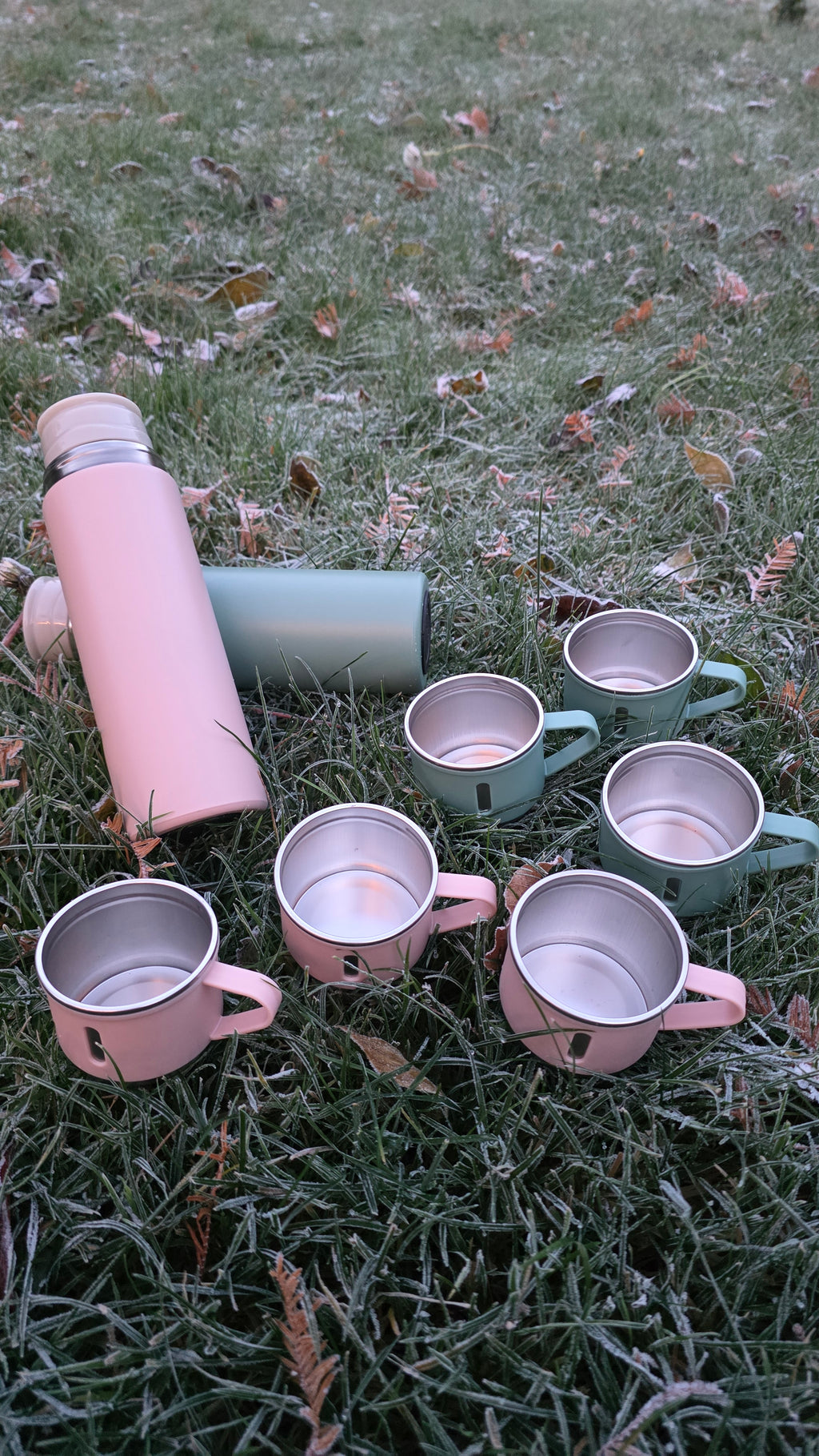 Lækker termoflaske med 3 termokopper