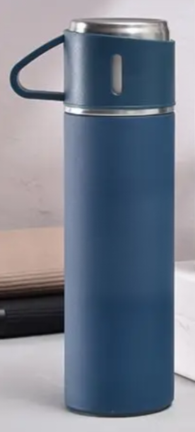 Termoflaske 500ml med 3 termokopper - Holder varmen i 24 timer