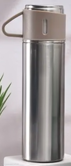 Termoflaske 500ml med 3 termokopper - Holder varmen i 24 timer