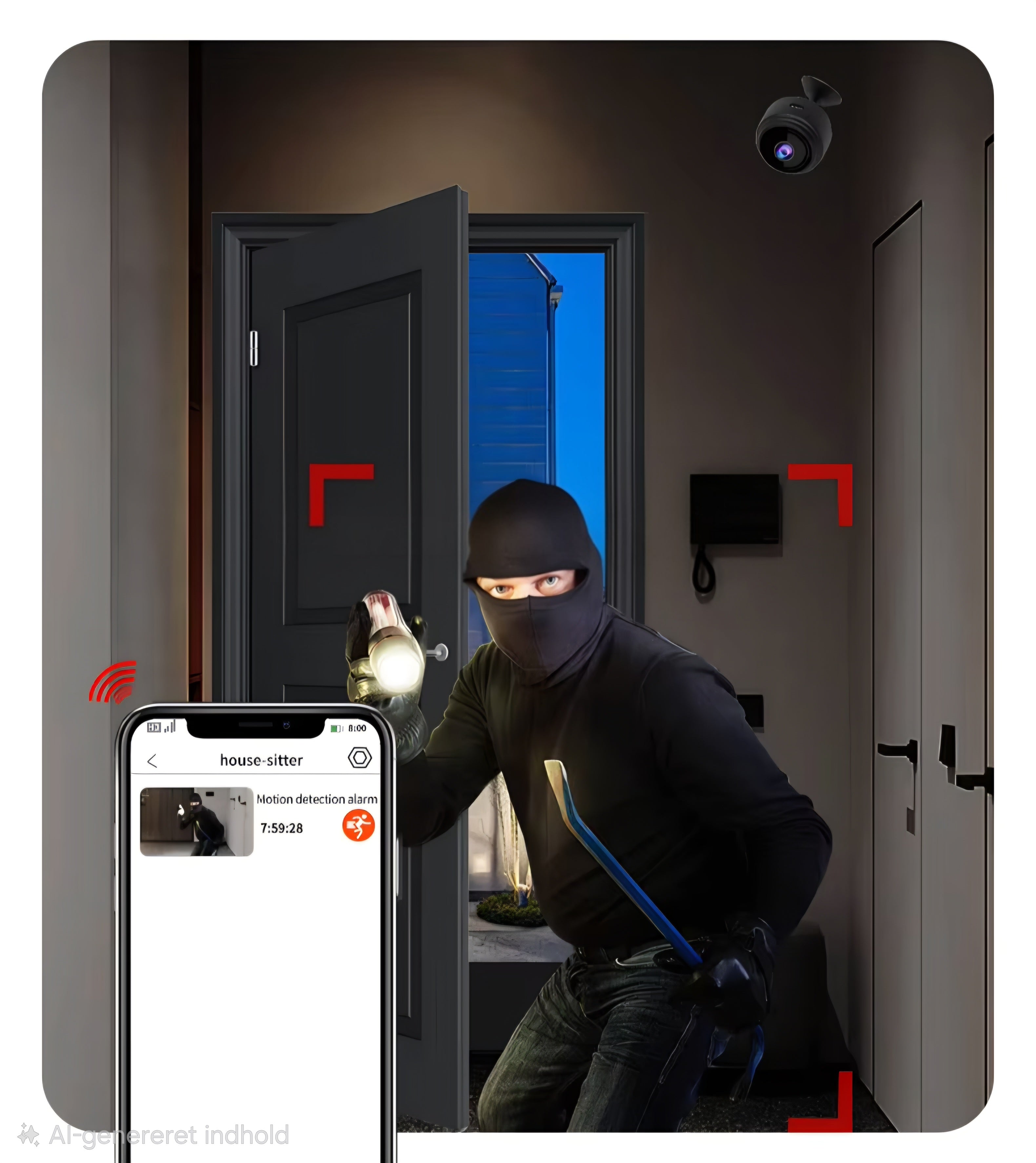 Mini videokamera med praktisk magnet SPECIALPRIS